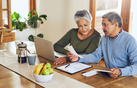 Older couple saving and investing