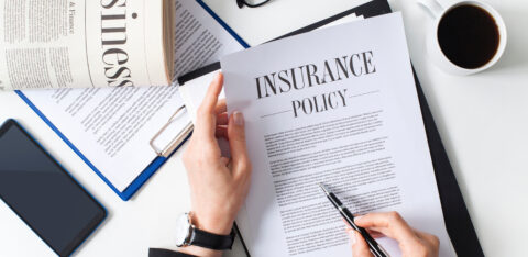 Insurance Policy with pen